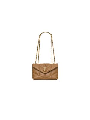 Caramel YSL Toy Puffer in lambskin