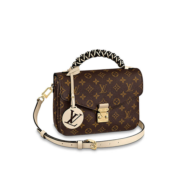 Creme LV Pochette Metis Handbag