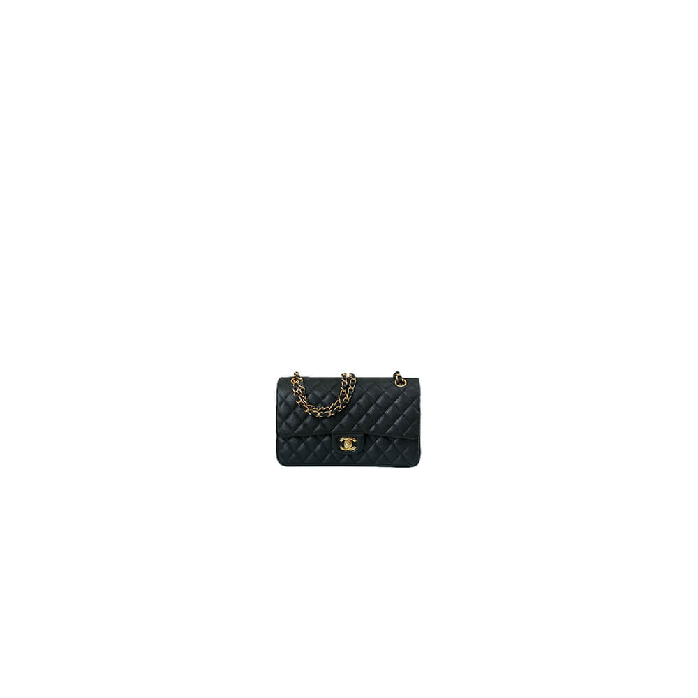 Black Caviar Chanel Classic handbag medium (High-end grade)