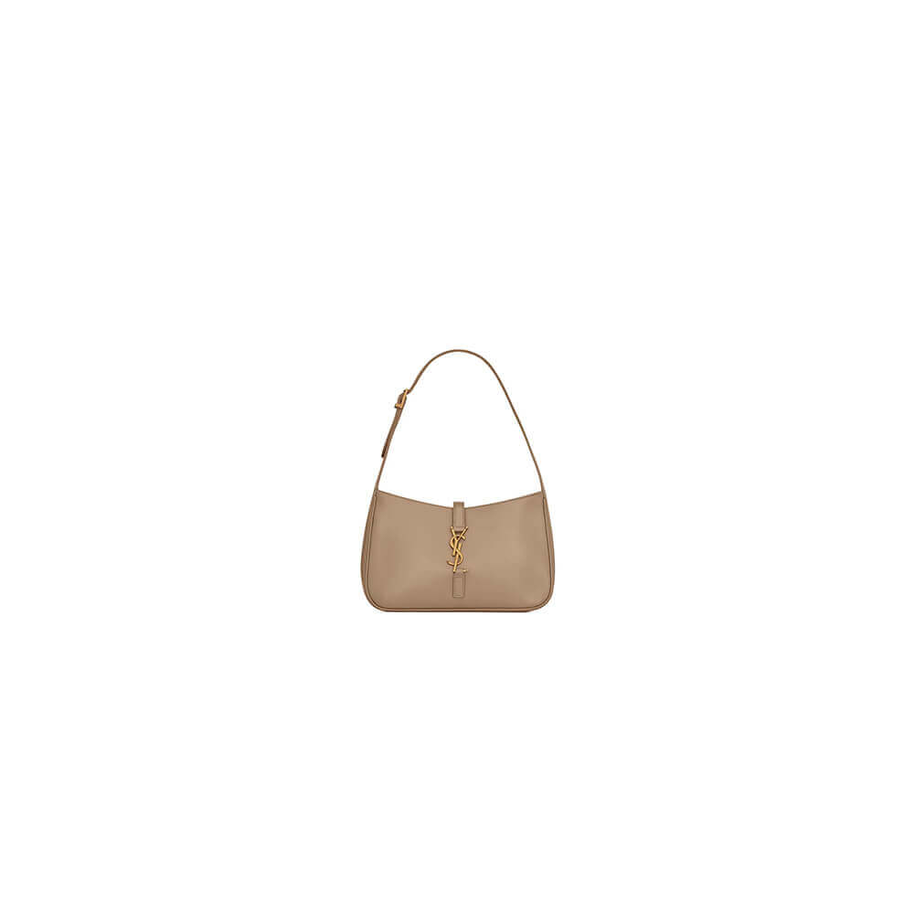 GREYISH YSL LE 5 A 7 bag in smooth leather
