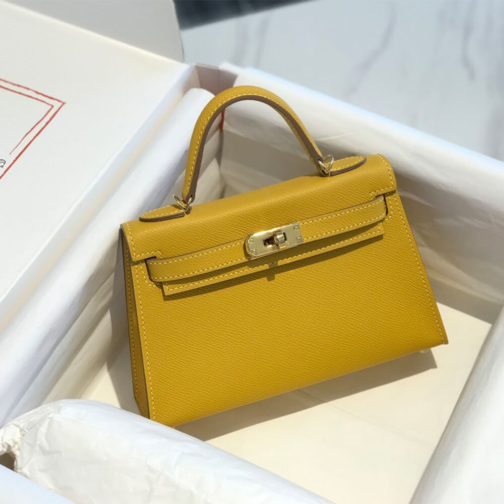 Yellow Hermes Mini Kelly II (High-end Grade) - Image 2