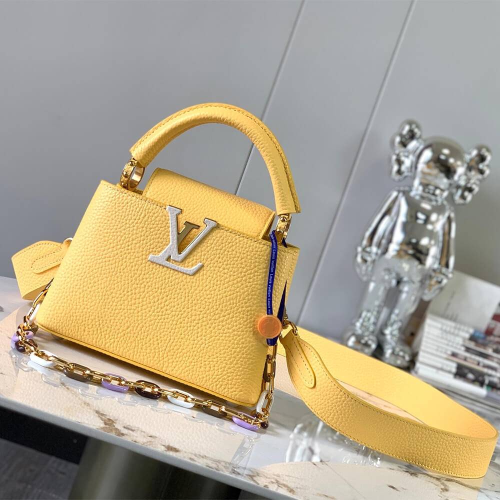 Yellow LV Capucines Mini (high-end grade) - Image 2