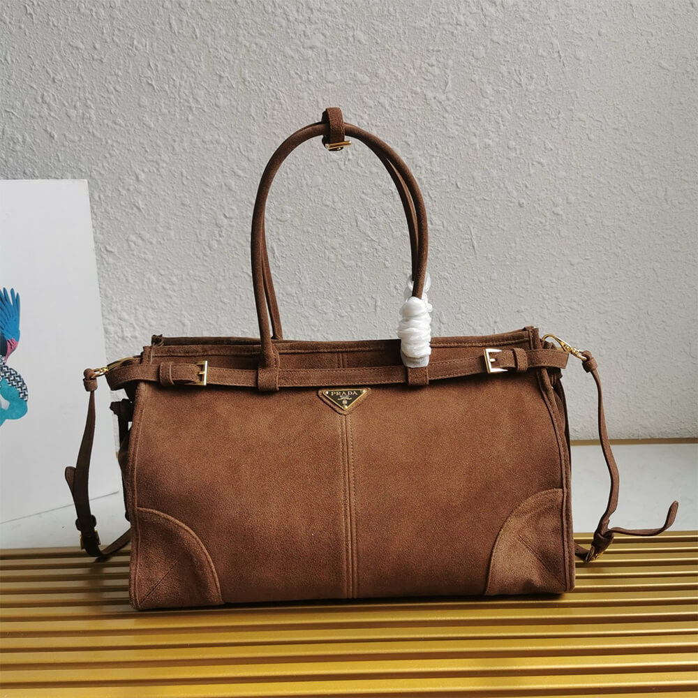 Brown Prada Large leather handbag (high-end grade) - Image 2