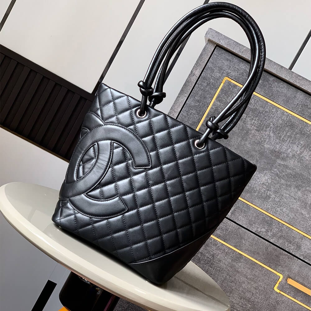 Black Chanel Cambon Line Medium Tote (high-end grade) - Image 2
