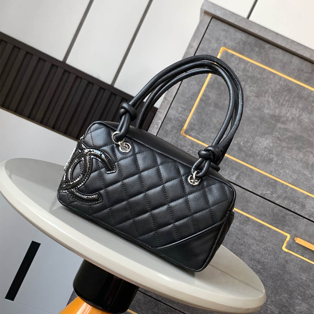 Black Chanel Mini Cambon Line Tote (high-end grade) - Image 2