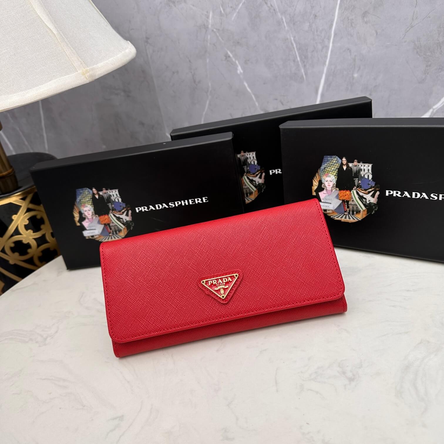 Prada Large Saffiano Leather Wallet - Image 2