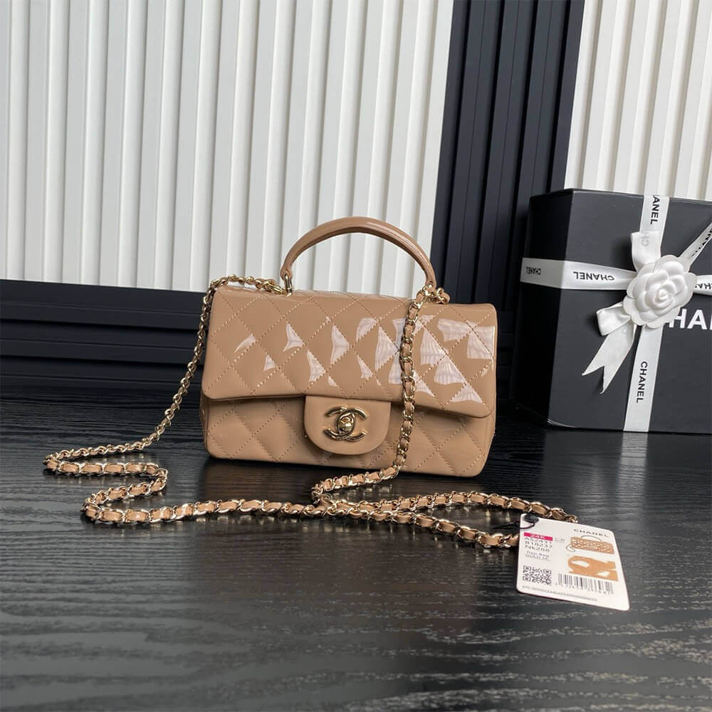 CHANEL Mini Classic Handbag With Top Handle - Image 2
