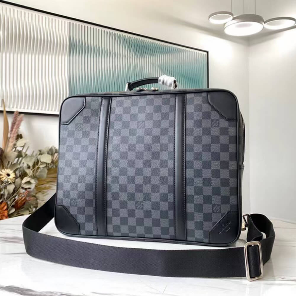 Damier LV BRIEFCASE BACKPACK - Image 2