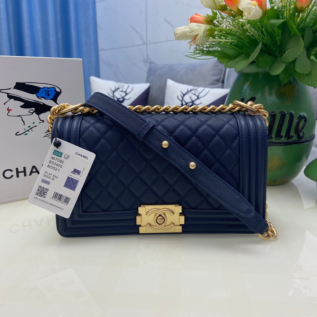 Blue BOY CHANEL Handbag (high-end grade) - Image 2