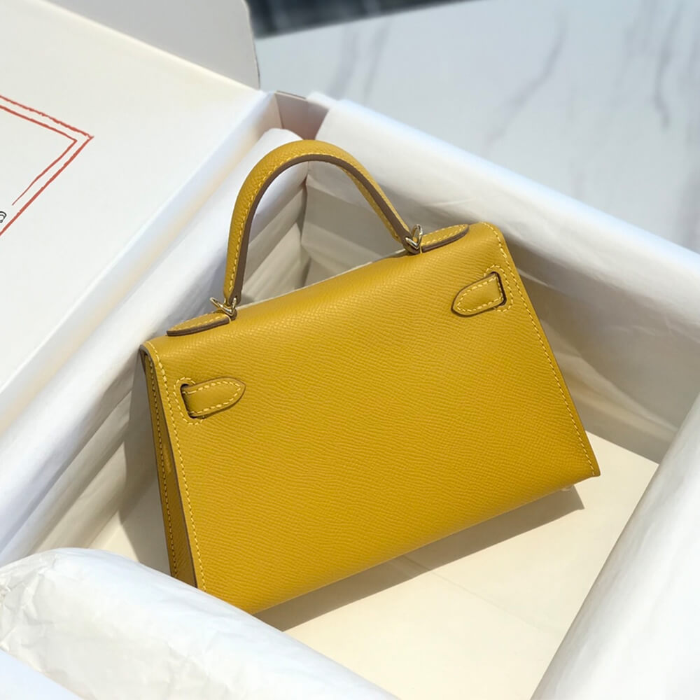 Yellow Hermes Mini Kelly II (High-end Grade) - Image 3