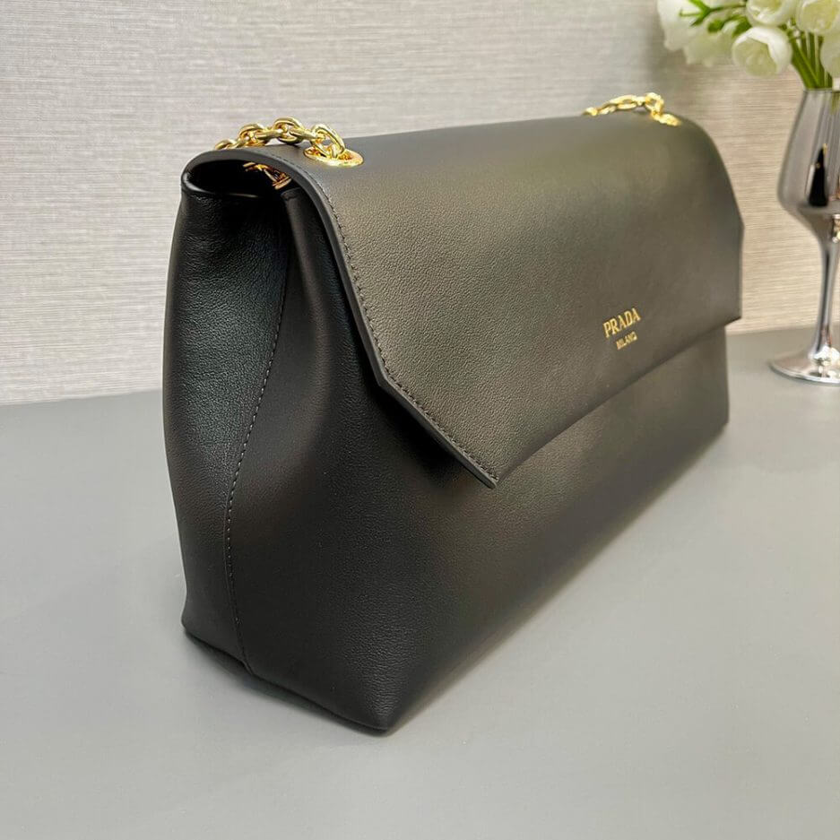 Black Prada Medium leather shoulder bag (High-end Grade) - Image 3