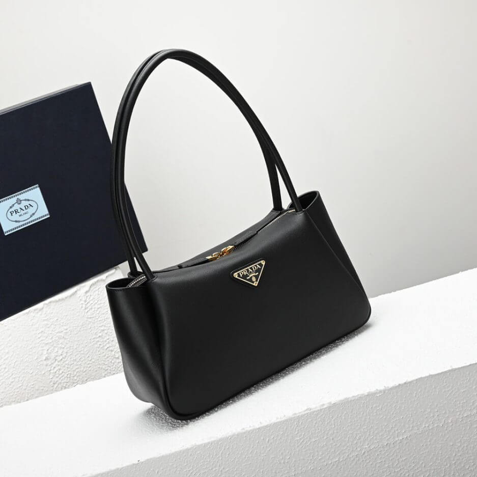 Black Prada Medium leather handbag - Image 3