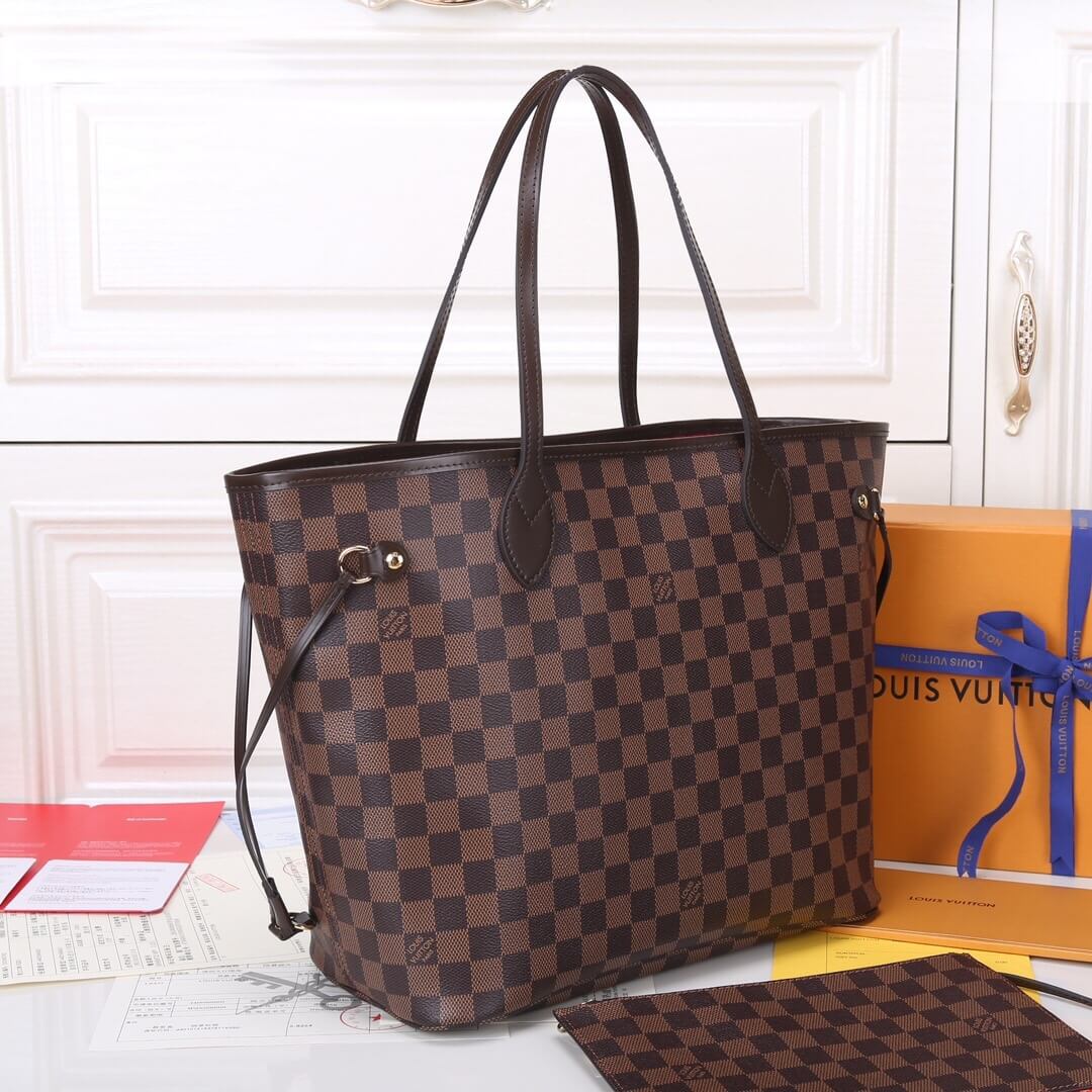 Cerise Red LV Neverfull MM - Image 3