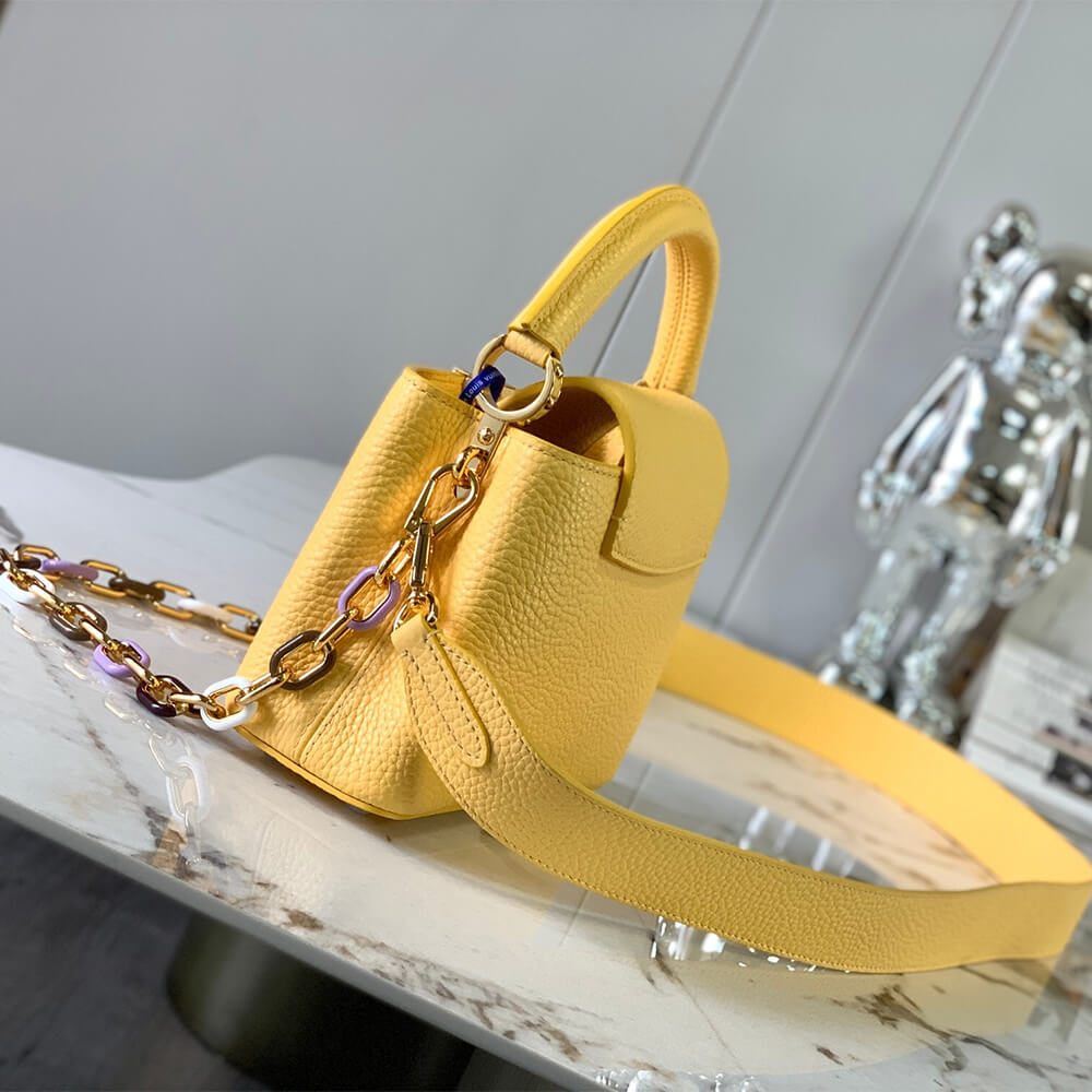 Yellow LV Capucines Mini (high-end grade) - Image 3