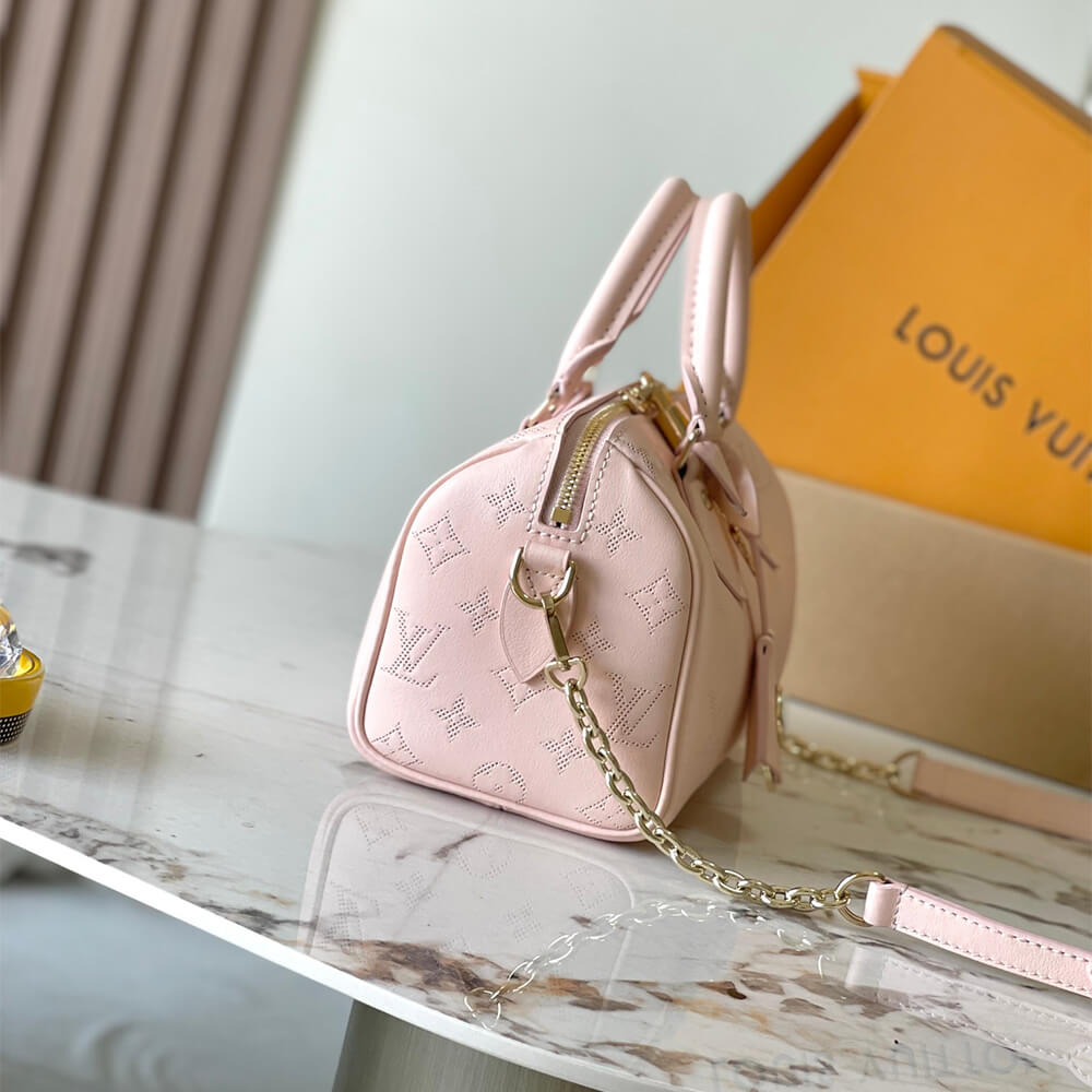 Pink LV Speedy Bandouliere 20 (high-end grade) - Image 3