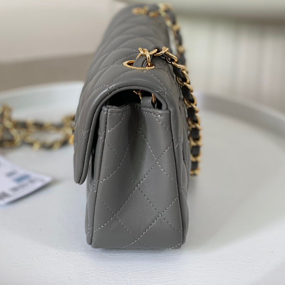 Gray Chanel Mini Flap Bag (high-end grade) - Image 3