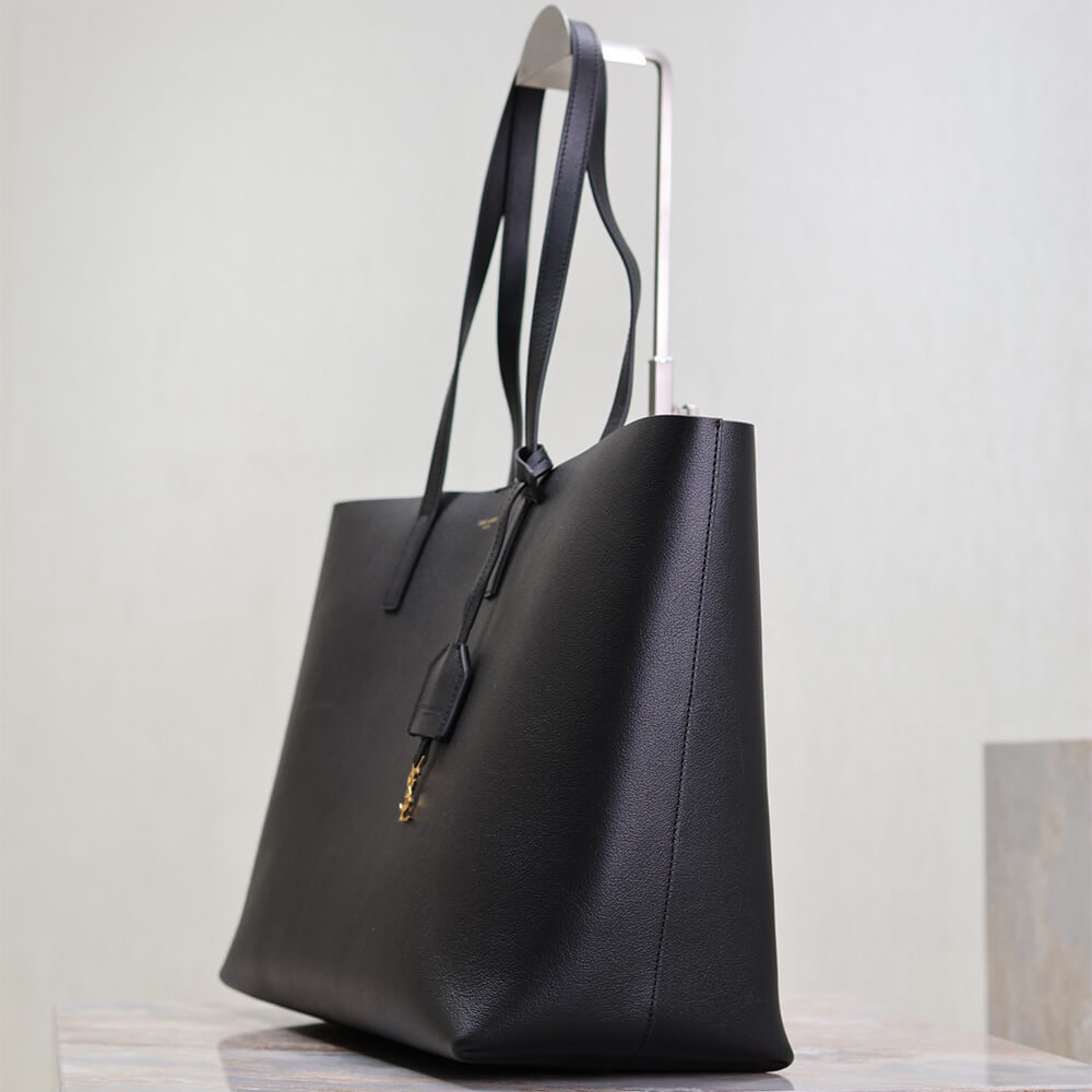 Black YSL Shopping Saint Laurent leather - Image 3