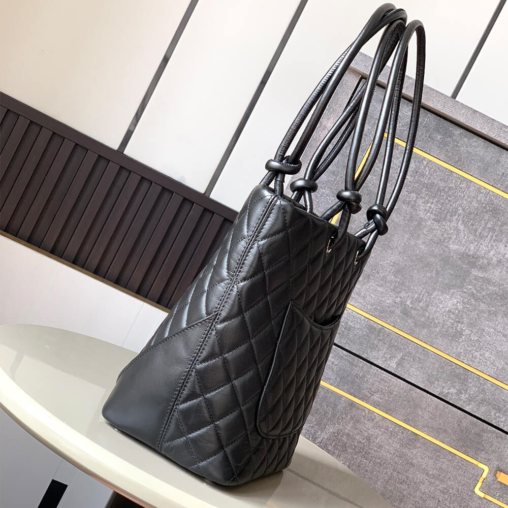 Black Chanel Cambon Line Medium Tote (high-end grade) - Image 3