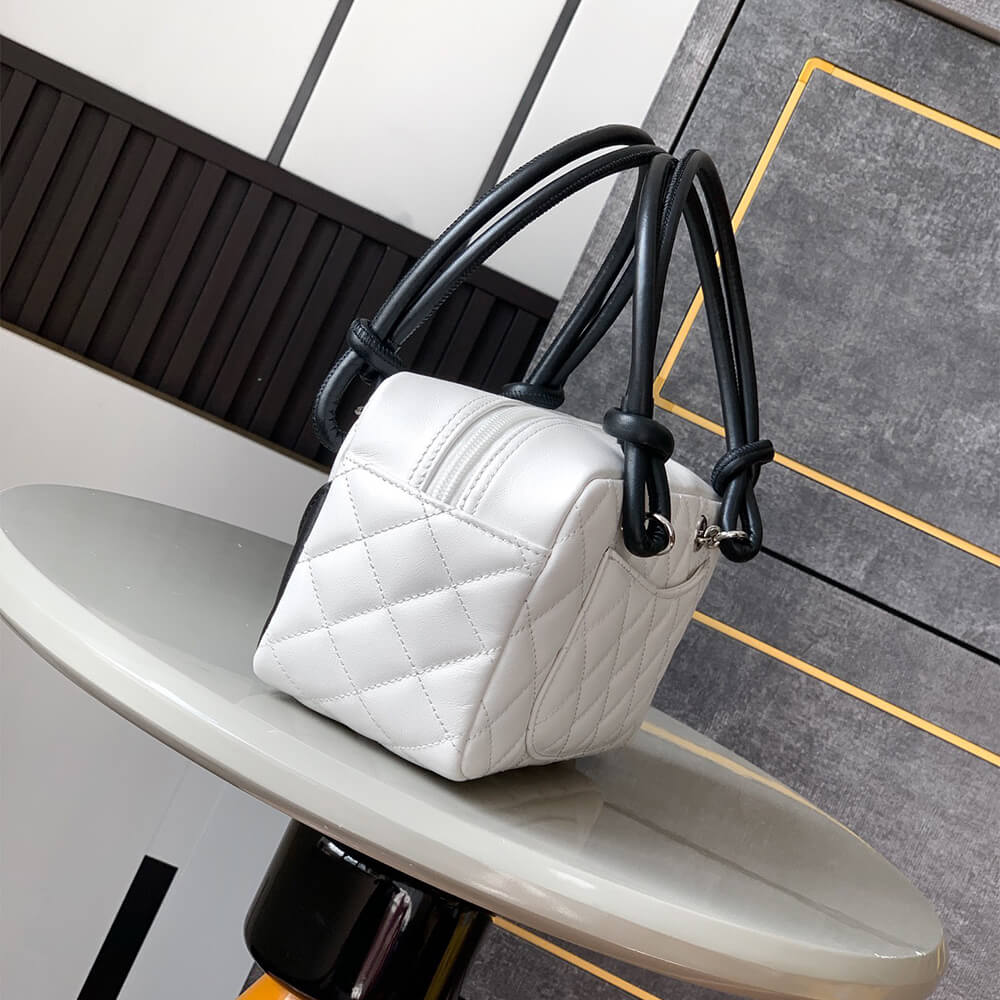 White & Black Chanel Mini Cambon Line Tote (high-end grade) - Image 3