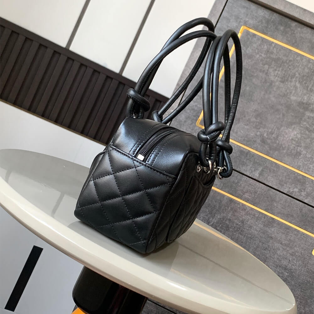 Black & White Chanel Mini Cambon Line Tote (high-end grade) - Image 3
