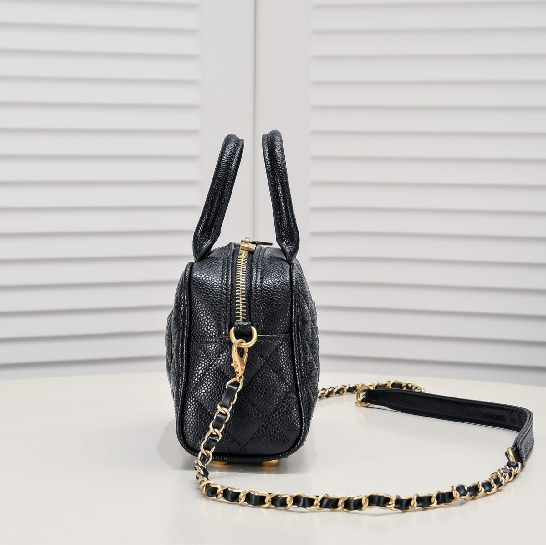 CHANEL Small Vintage Boston Bag - Image 3