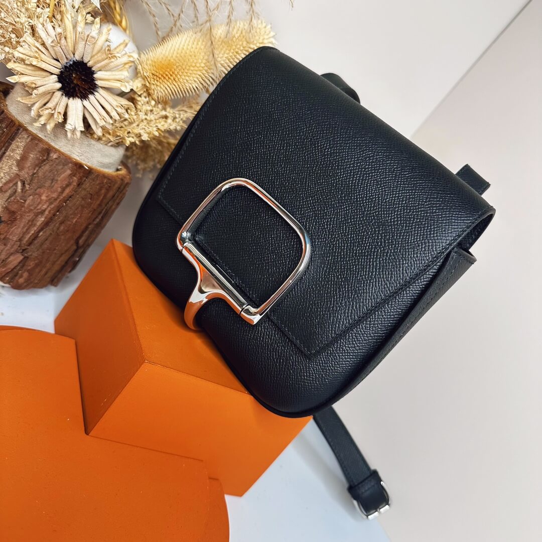 Black Hermes Della Cavalleria mini bag II (High-end Grade) - Image 3