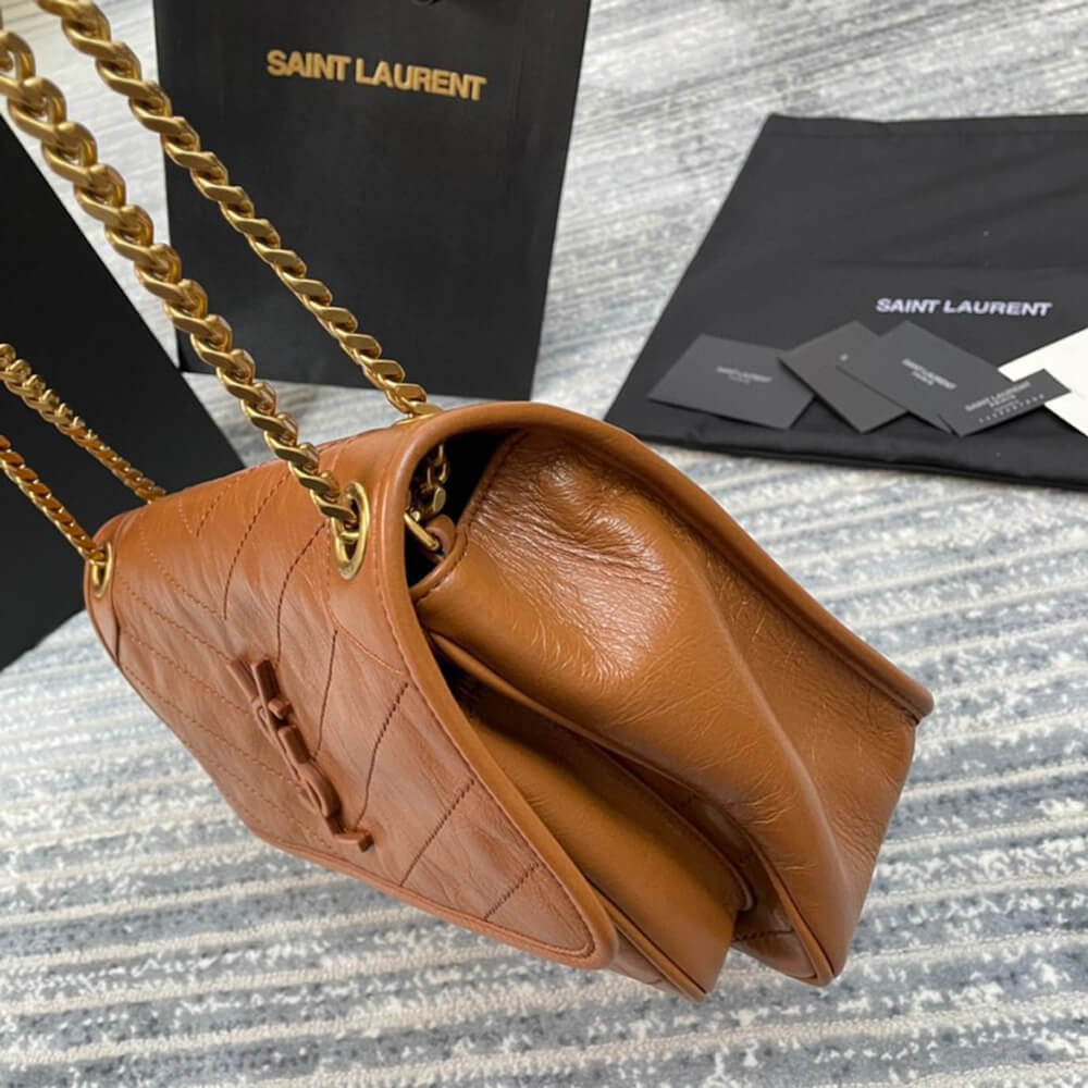 SAINT LAURENT NIKI MEDIUM IN CRINKLED VINTAGE LEATHER - Image 3