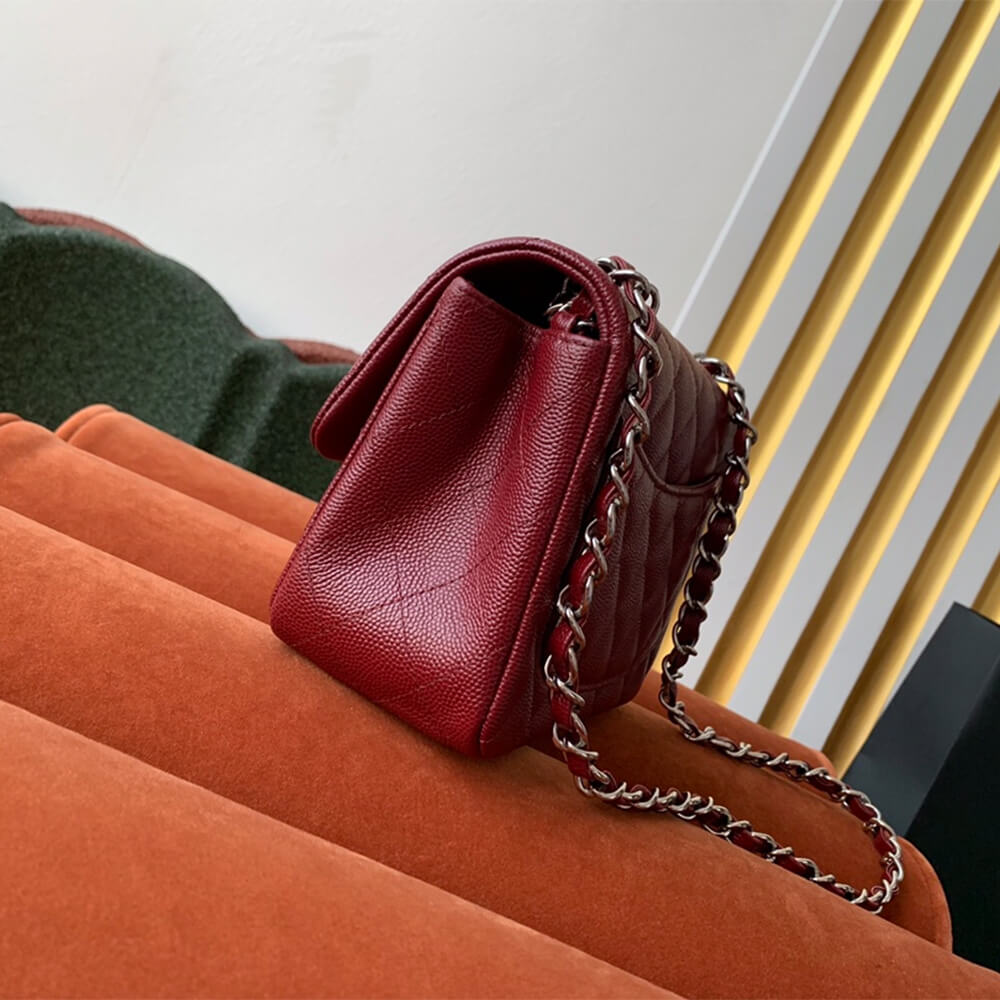 Claret Chanel MINI FLAP BAG (high-end grade) - Image 3