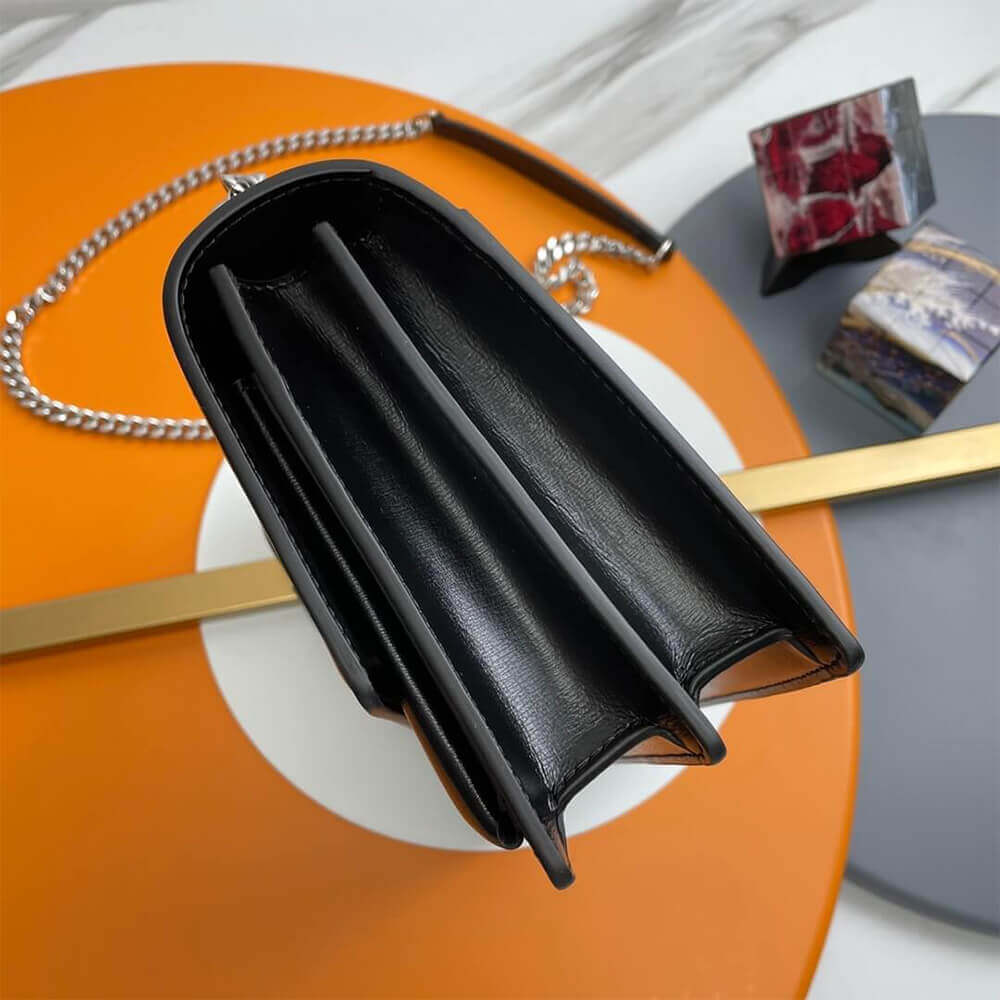 black YSL sunset medium leather shoulder bag - Image 3