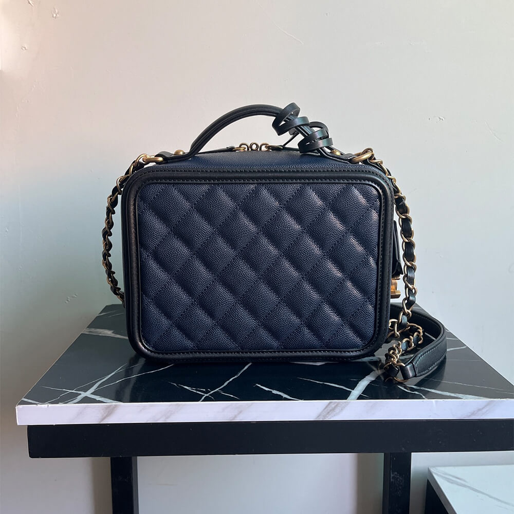 Chanel Medium Filigree Makeup Case - Image 4