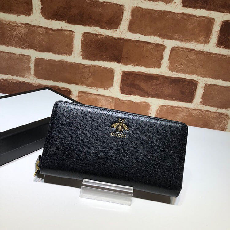 Gucci Animalier leather zip around wallet - Image 4