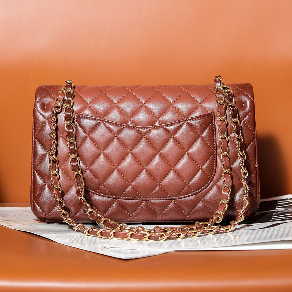 Brown CHANEL CLASSIC 11.12 HANDBAG (high-end grade) - Image 4