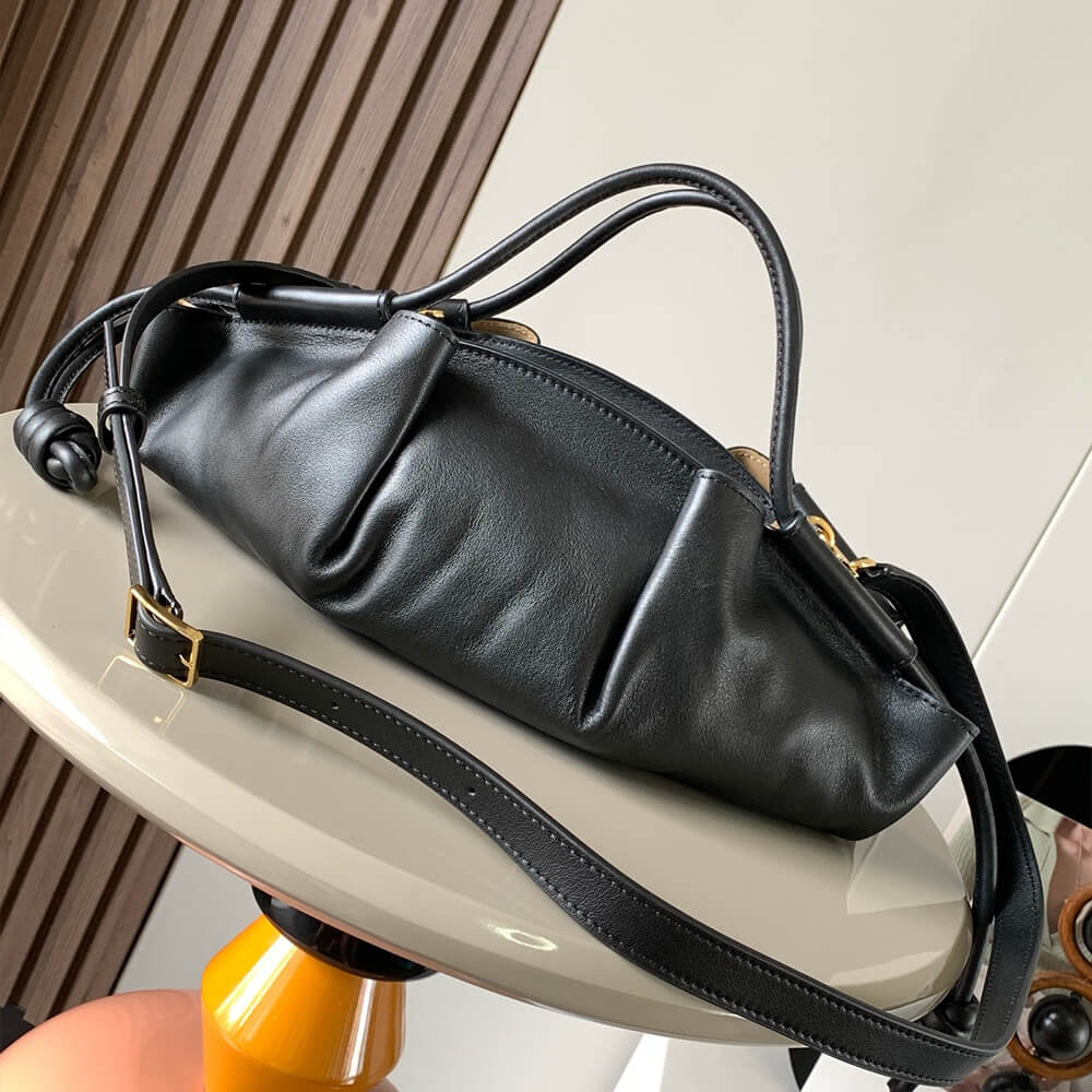 Black Loewe Small Paseo bag in shiny nappa calfskin (high-end grade) - Image 4