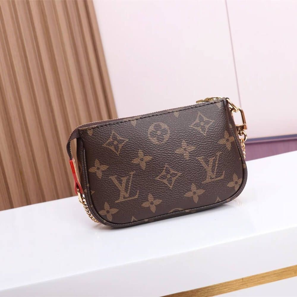 Coated LV Mini Pochette Accessoires - Image 4