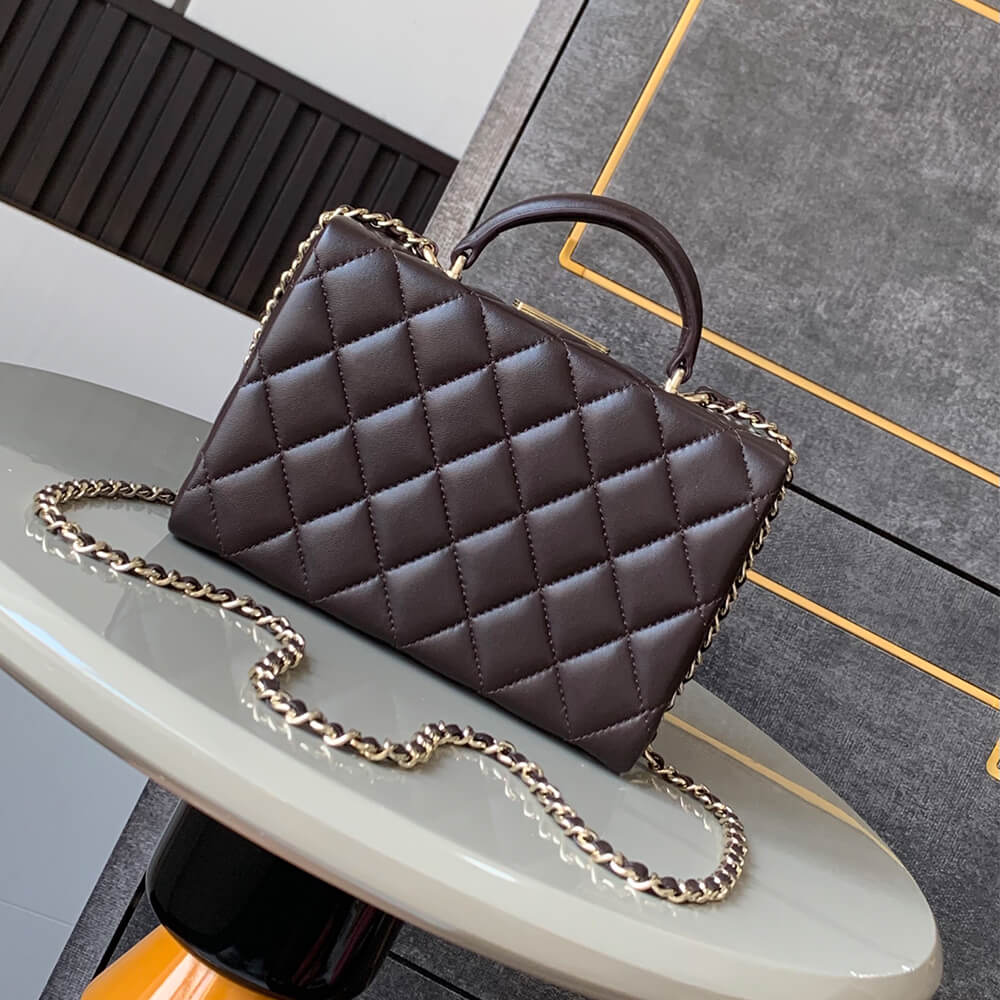Dark Brown CHANEL small Box Pack (High-end grade) - Image 4