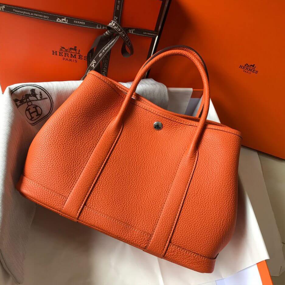 Orange Hermes Garden Party 30 Bag - Image 4