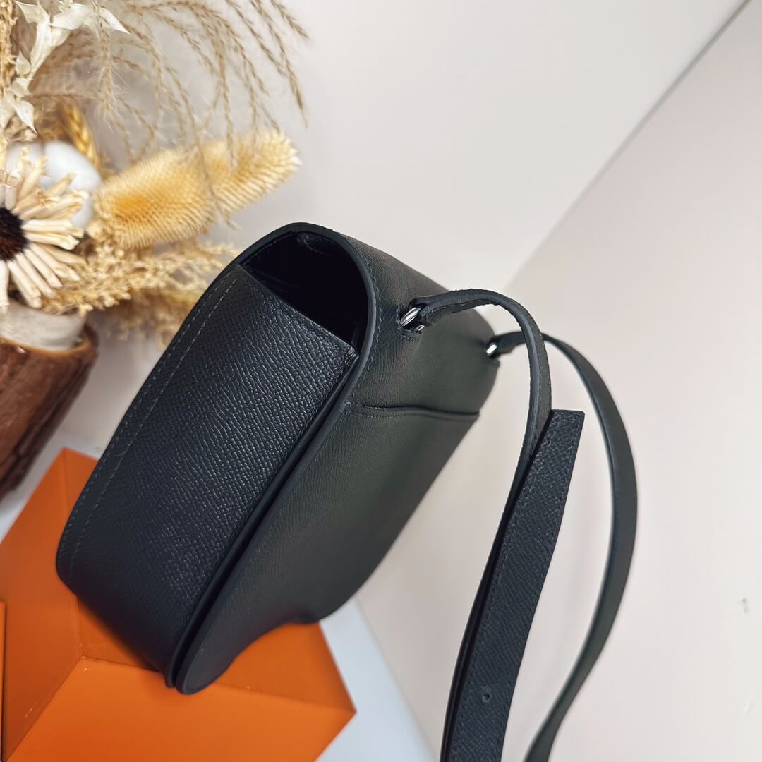 Black Hermes Della Cavalleria mini bag II (High-end Grade) - Image 4