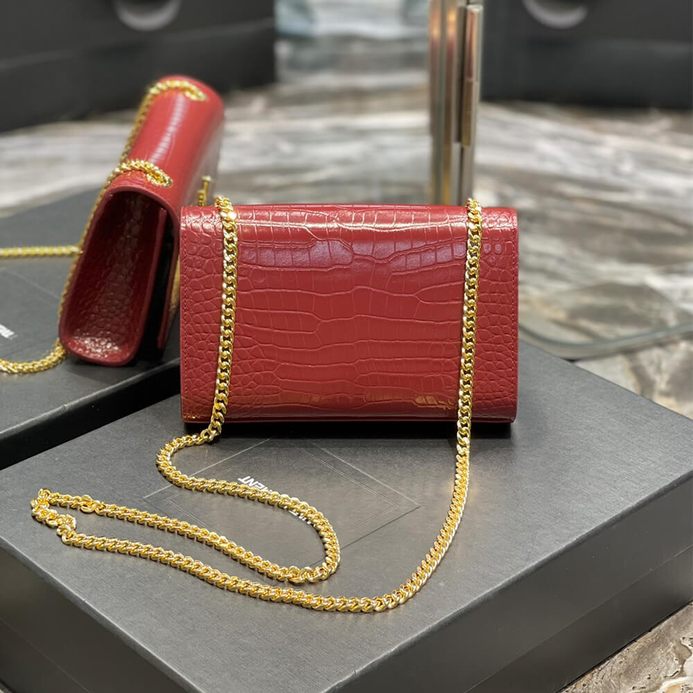 YSL KATE EMBOSSED SHOULDER BAG - Image 4