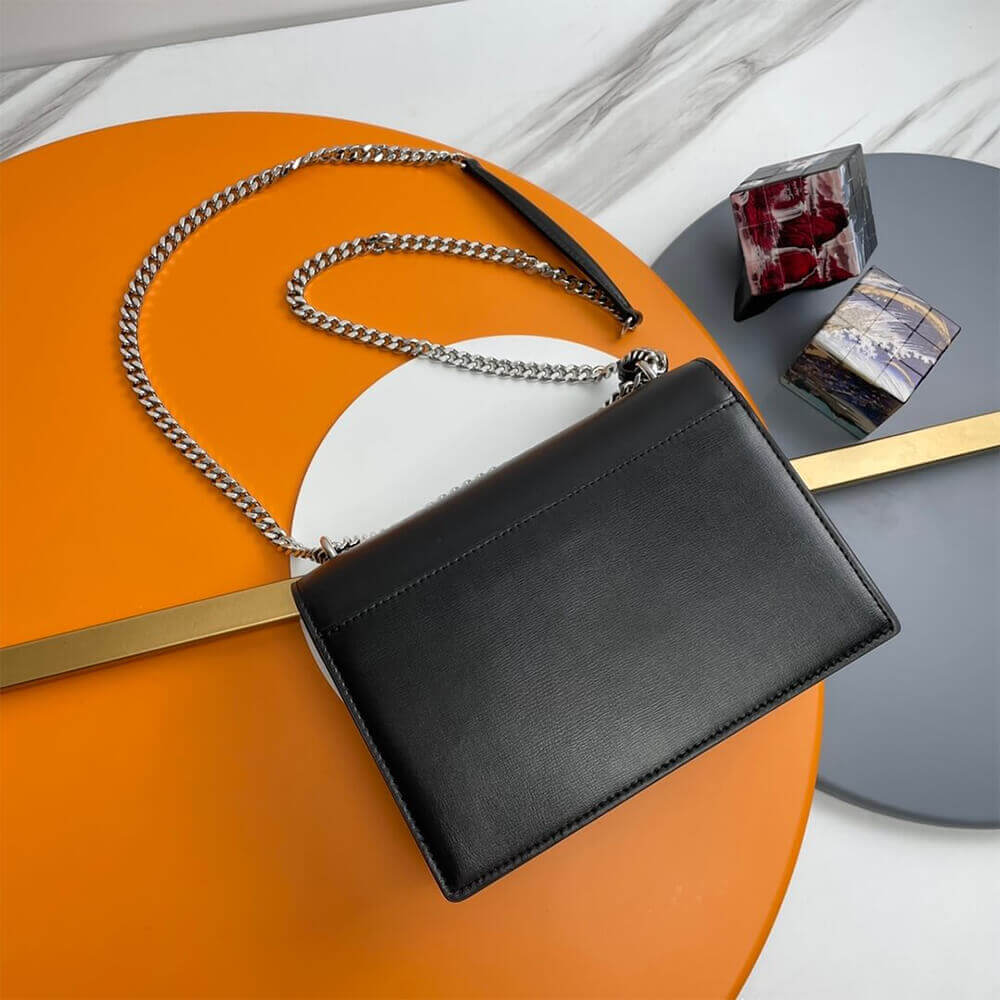 black YSL sunset medium leather shoulder bag - Image 4