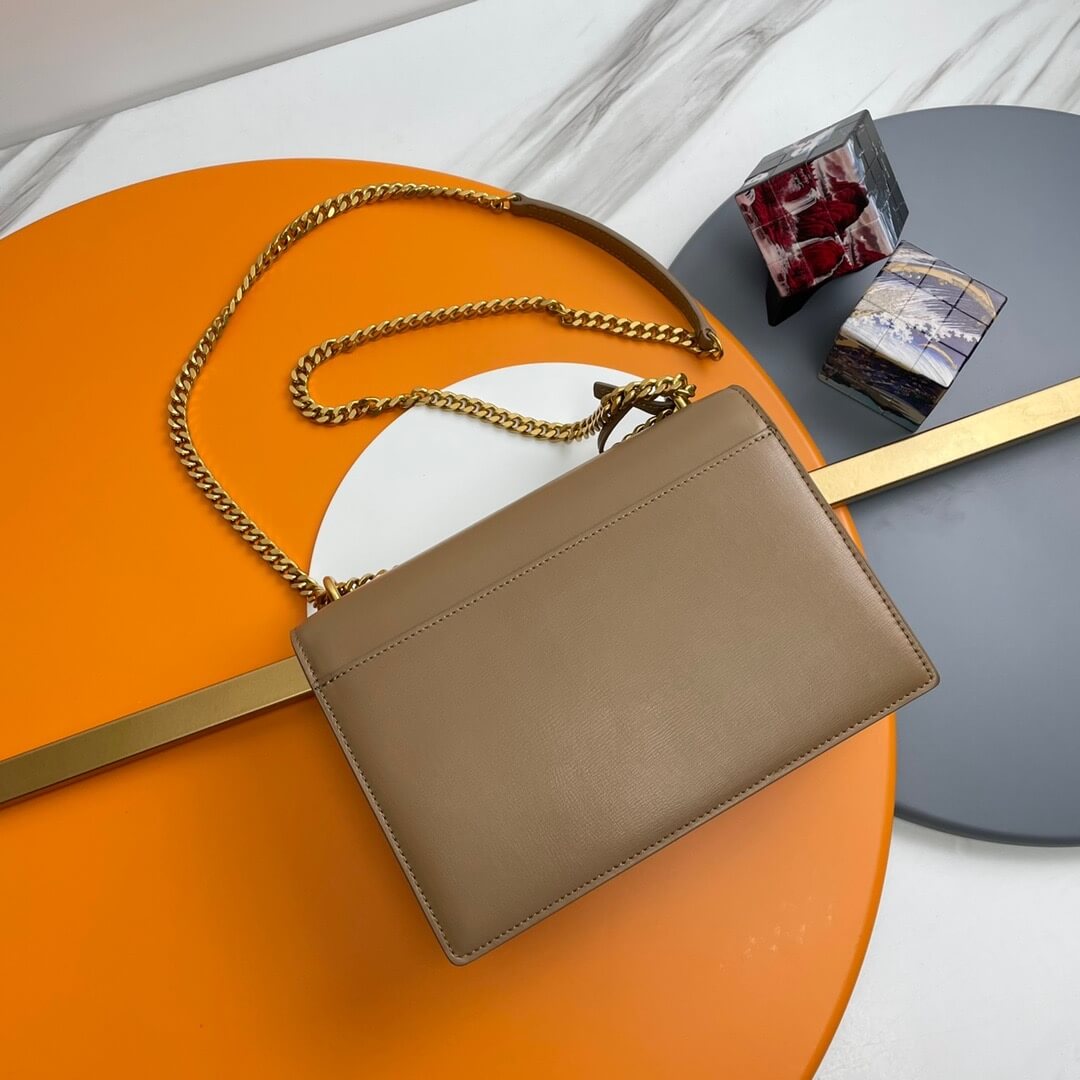 dark YSL sunset medium leather shoulder bag - Image 4