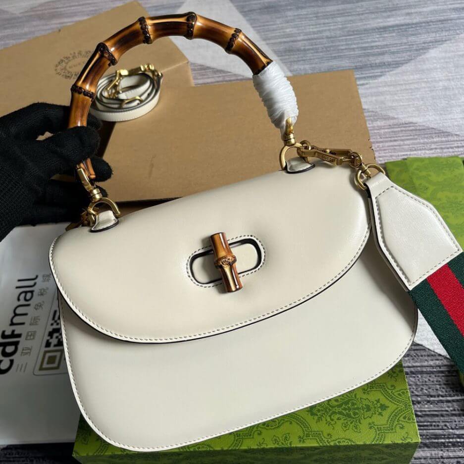GUCCI BAMBOO 1947 MEDIUM TOP HANDLE BAG - Image 5