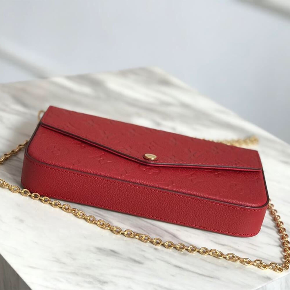 Scarlet Red LV Felicie Pochette - Image 5