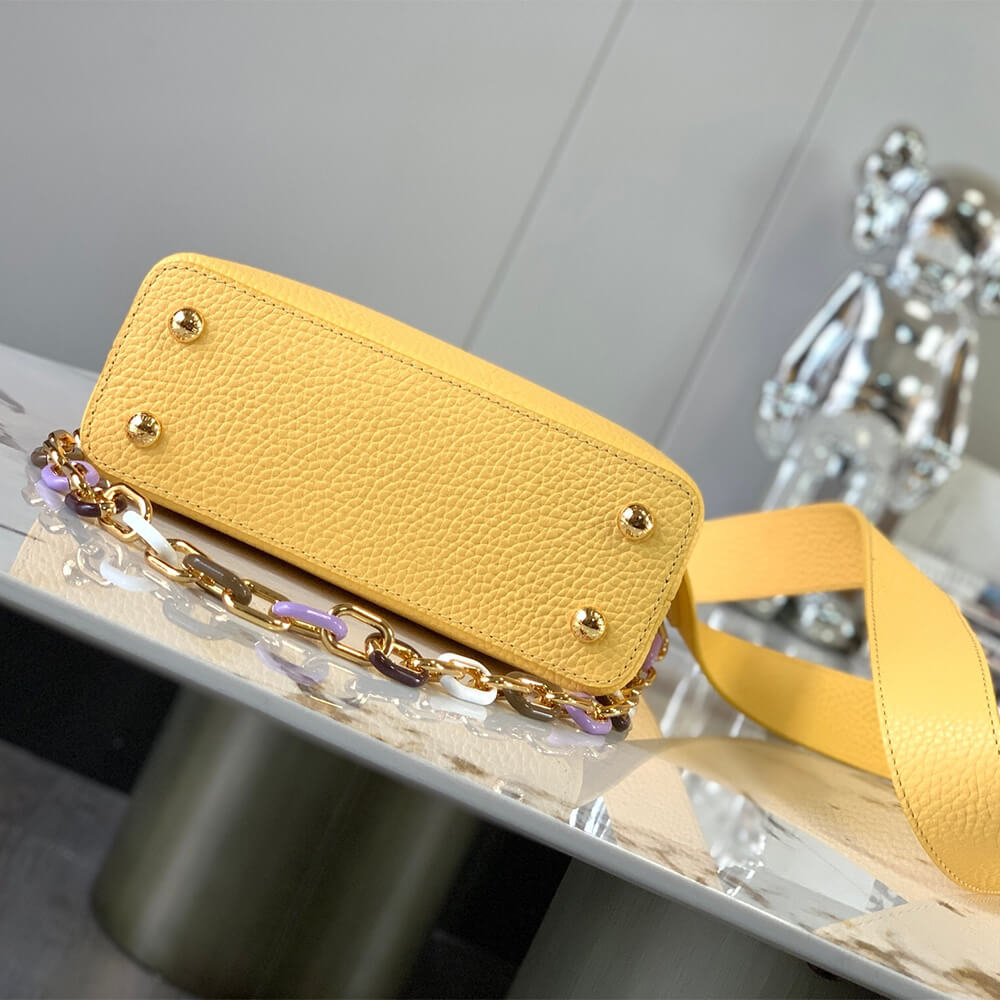 Yellow LV Capucines Mini (high-end grade) - Image 5