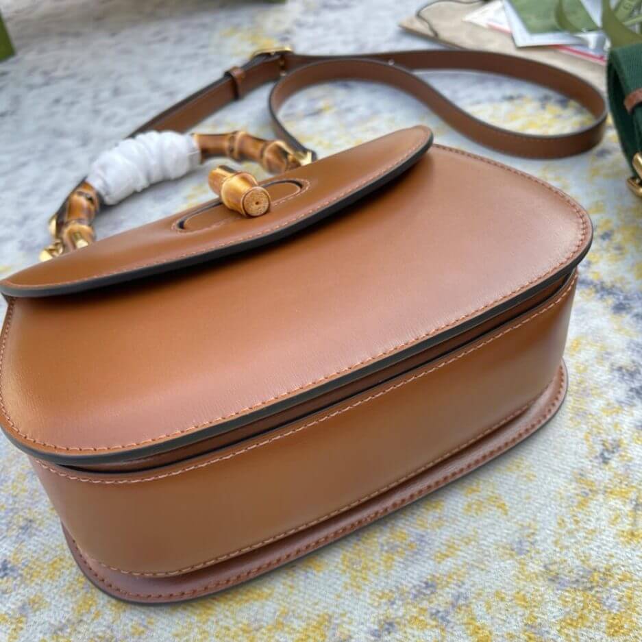 GUCCI BAMBOO 1947 JUMBO GG SMALL TOP HANDLE BAG - Image 5