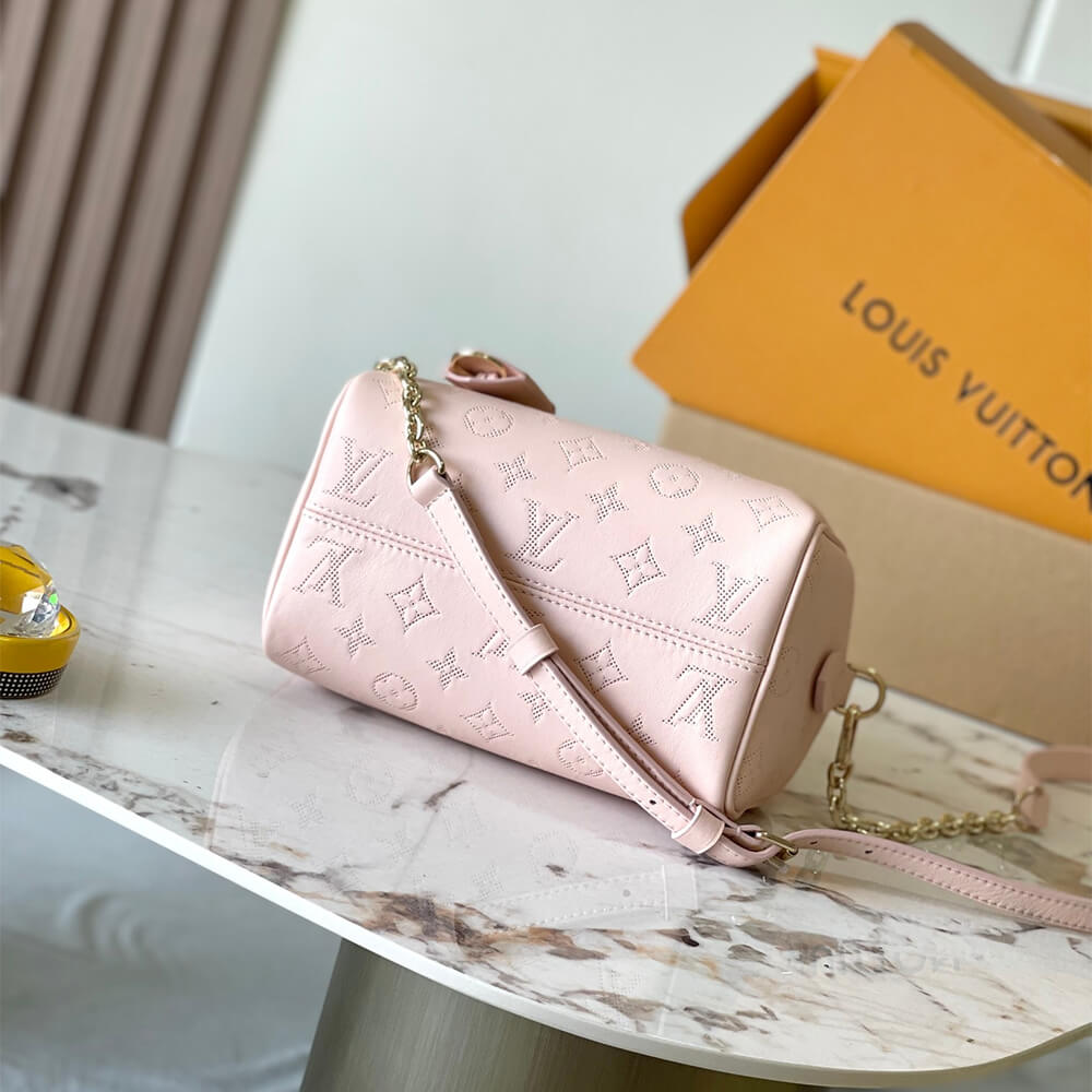 Pink LV Speedy Bandouliere 20 (high-end grade) - Image 5