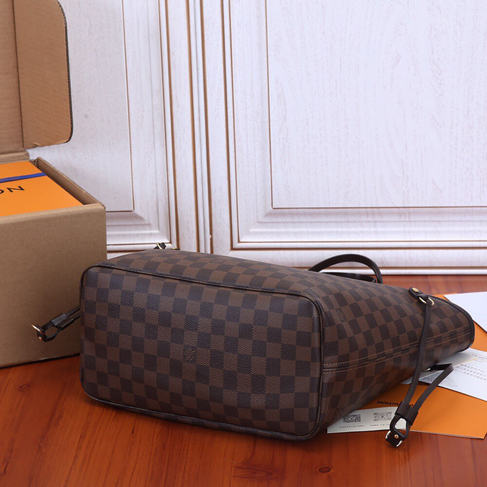Cerise Red LV Neverfull MM Tote - Image 5