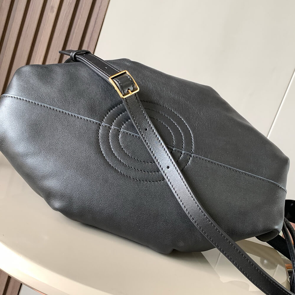 Black Loewe Small Paseo bag in shiny nappa calfskin (high-end grade) - Image 5