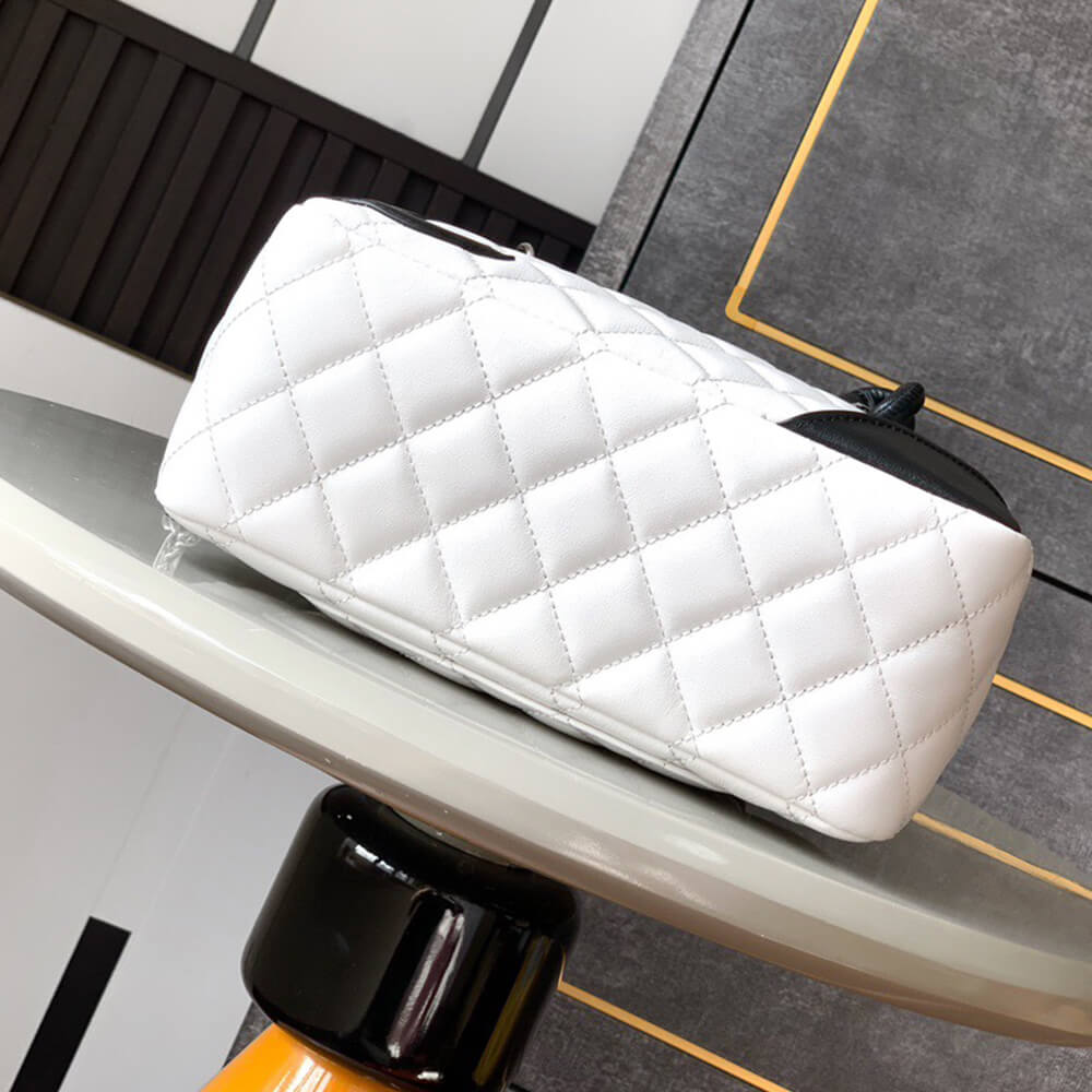 White & Black Chanel Mini Cambon Line Tote (high-end grade) - Image 5