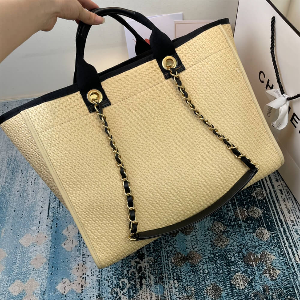 CHANEL Deauville Large Tote - Image 5