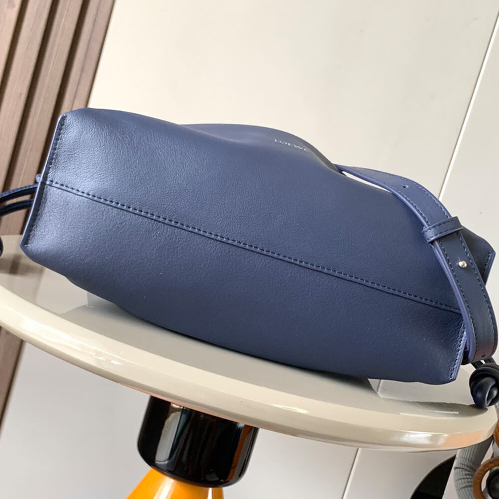 Blue LOEWE Medium Flamenco clutch in nappa calfskin (HIGH-END GRADE) - Image 5
